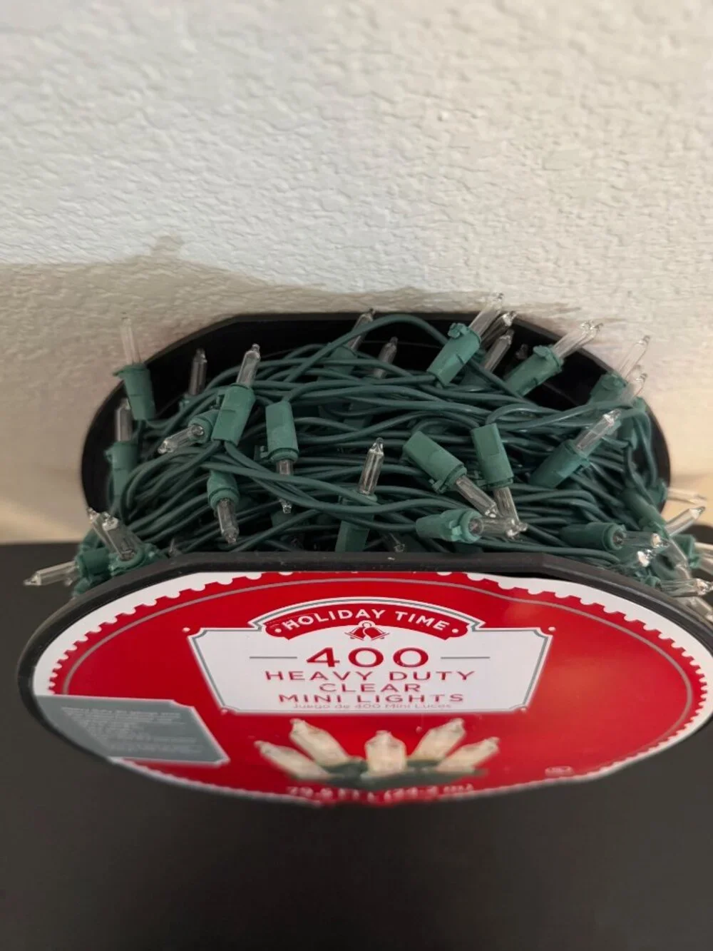 Holiday Time 400 Heavy Duty Clear Mini Lights 79.5 FT
